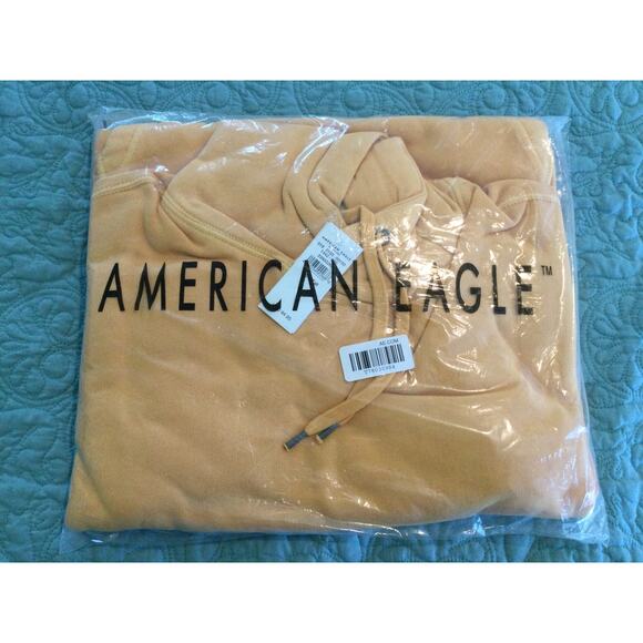 American Eagle Tops - American Eagle Pullover Hoodie Mustard Womens LgTall NWT